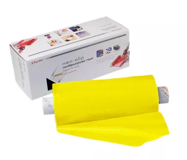 Dycem non-slip multifunctional surface grip material, roll, 16x10 yard, yellow